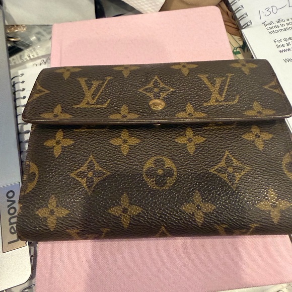 Louis Vuitton Monogram Canvas Fold-Over Wallet - Brown/Gold Monogram - Picture 2 of 11